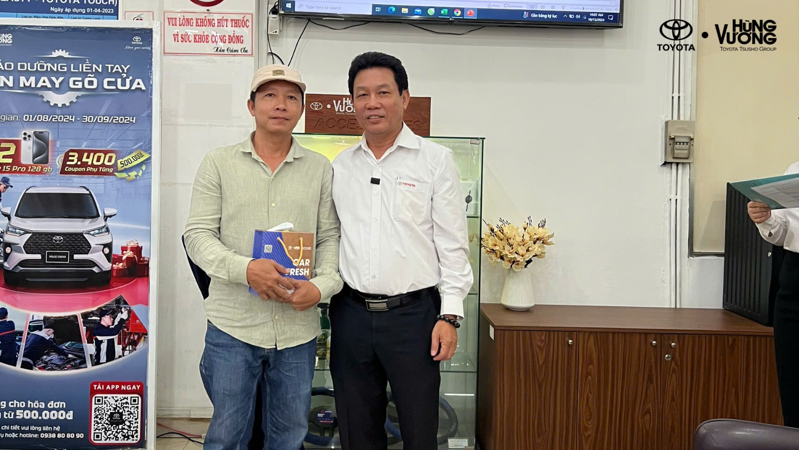 Thông Báo Khách Hàng Trúng Thưởng Chương Trình "Bảo Dưỡng Liền Tay – Vận May Gõ Cửa" Tại Toyota Hùng Vương (Lần 4-15/10/2024)